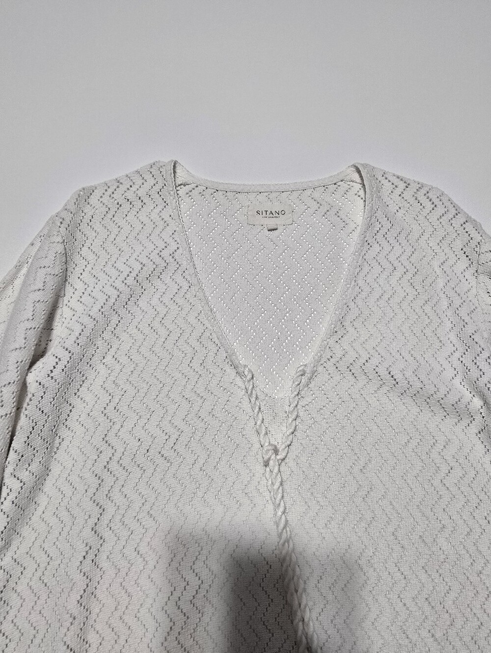 Sitano Sorrento Bell Sleeve Dress V-Neck Long Sleeves Pull On Size M - Picture 4 of 14